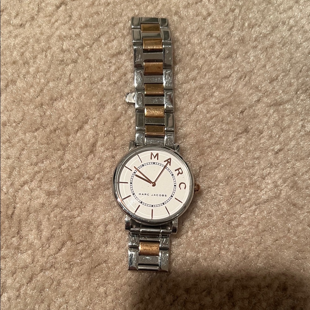 Marc Jacobs Two-Tone Silver and Gold Watch